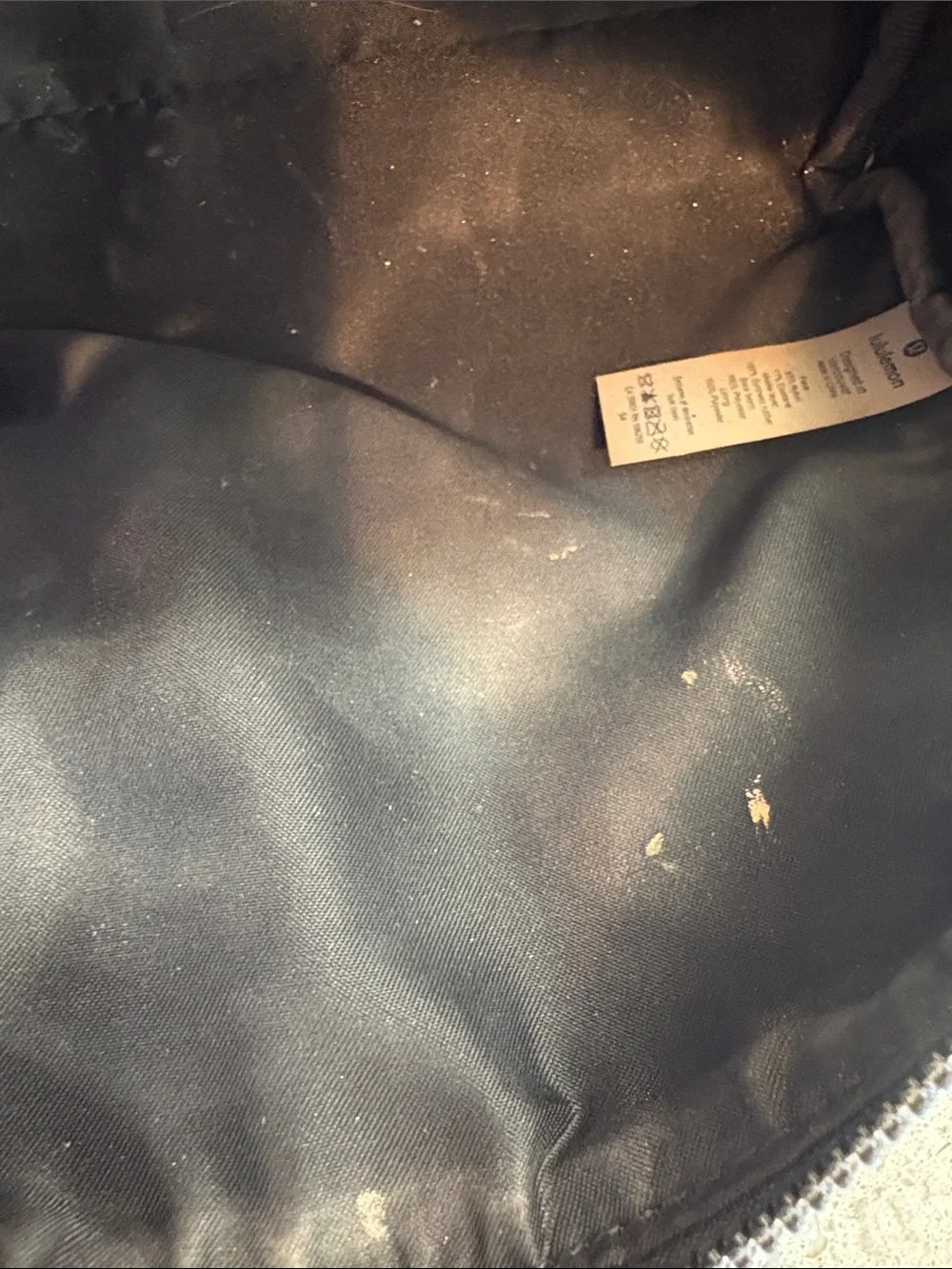 lululemon athletica Metallic Charcoal Cosmetic Pouch